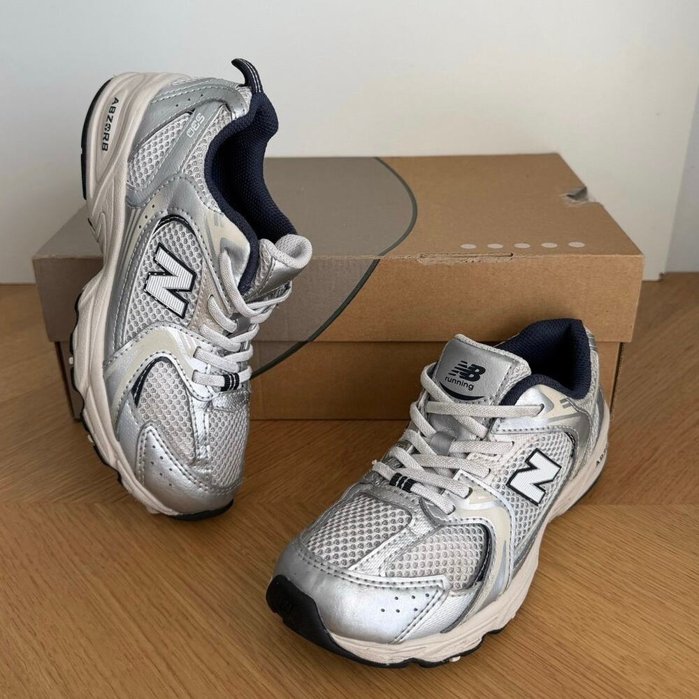 New Balance 530 Bungee ‘Summer Fog Navy’ Kids Sneakers- SZ 2 Y